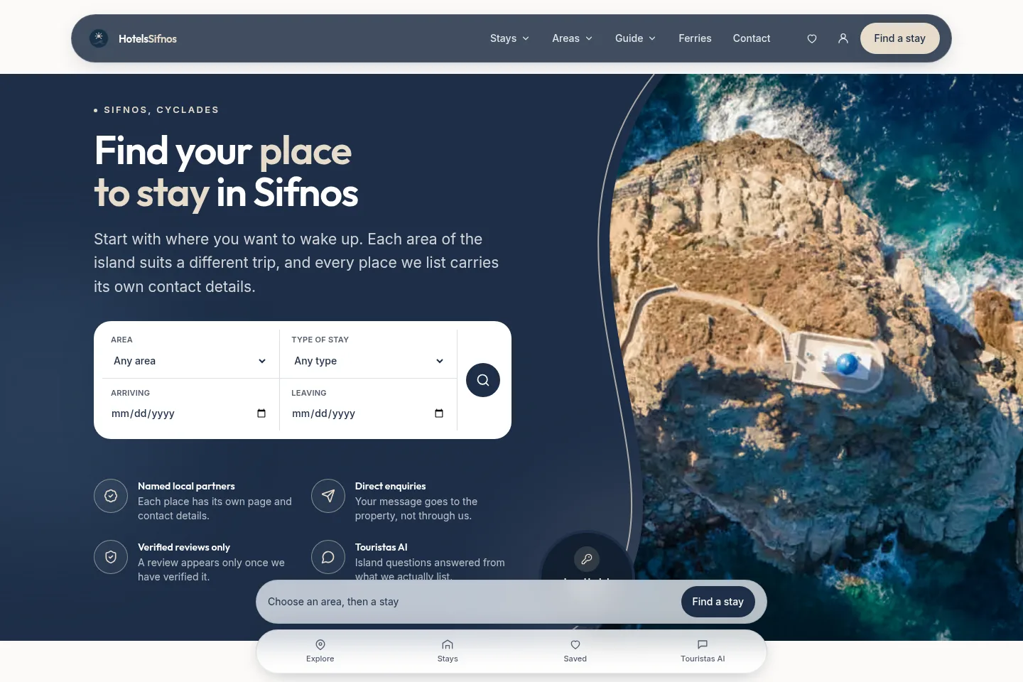 Hotels Sifnos - αρχική σελίδα