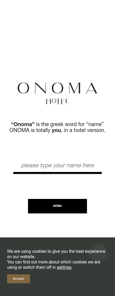 ONOMA Hotel σε κινητό