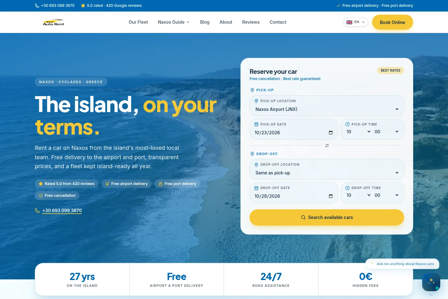 Naxos Car Rental