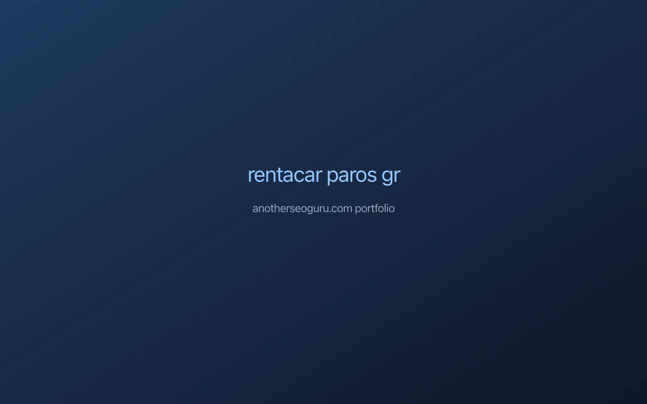 Rent a Car Paros