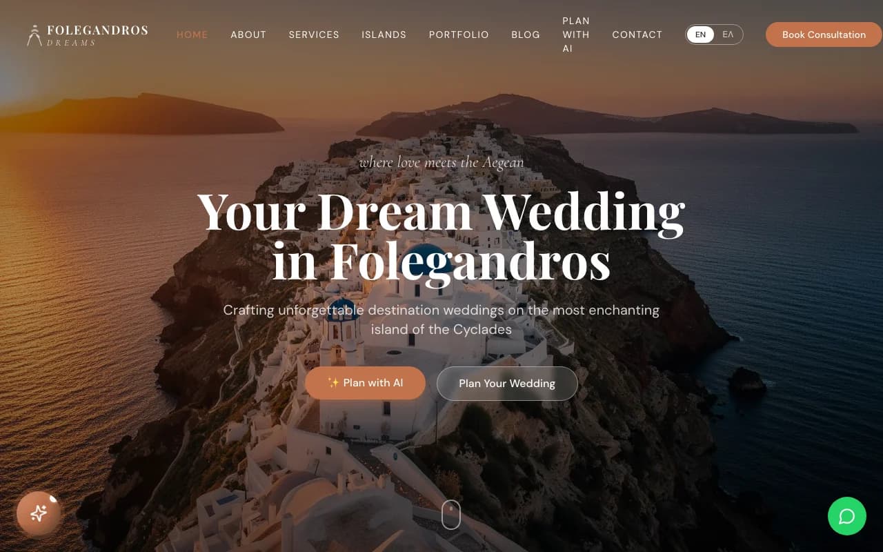Weddings Folegandros homepage